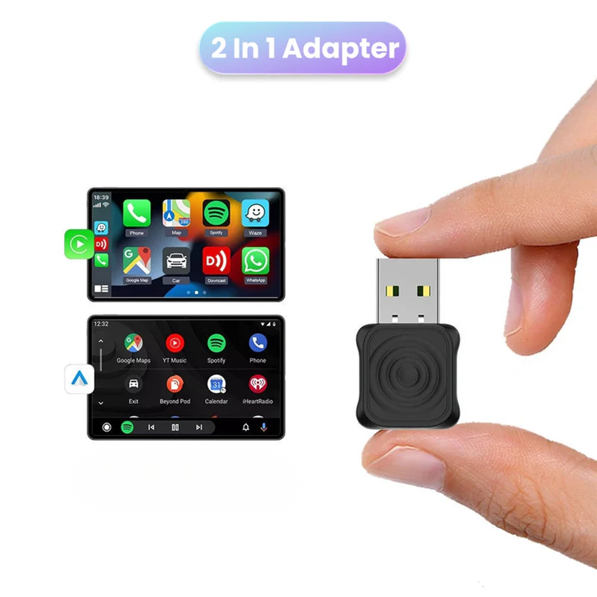 Mini Ultra Wireless CarPlay & Android Auto Adapter
