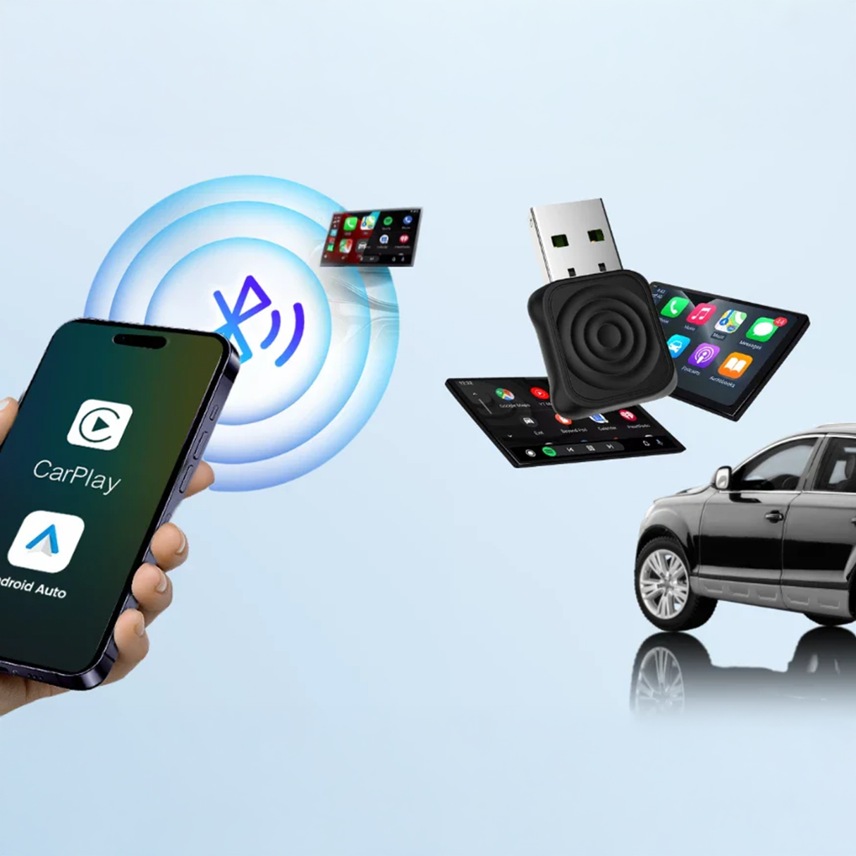 Mini Ultra Wireless CarPlay & Android Auto Adapter