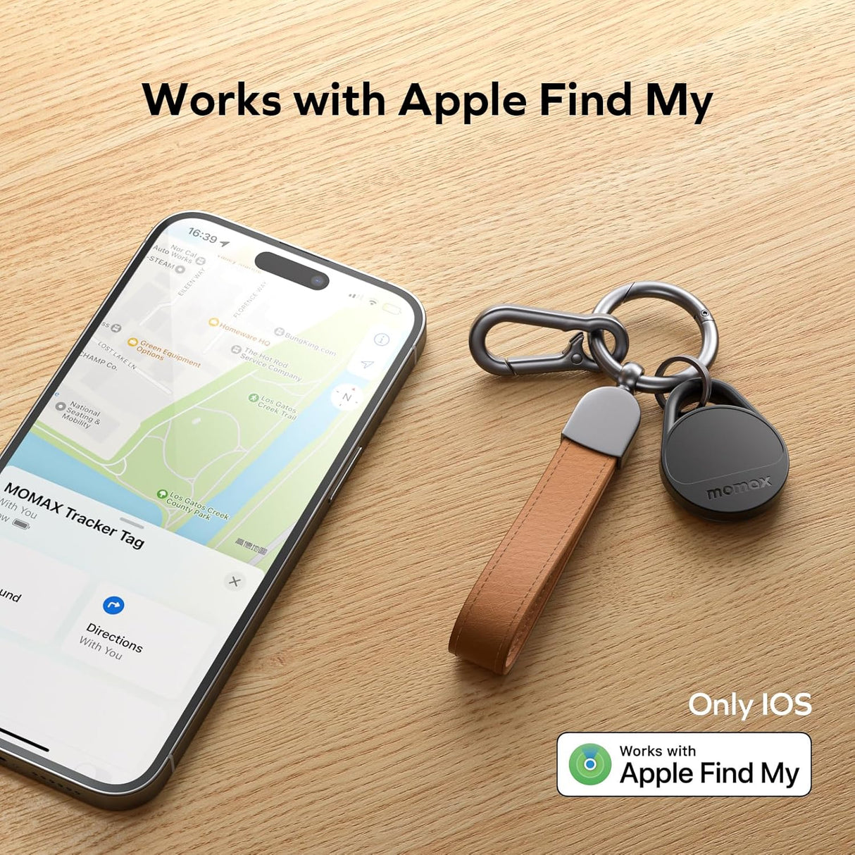 Pinpop Lite Bluetooth Tracker – Smart Item Finder with Apple Find My Support by momax | Tracker | Tradeo Shopping
