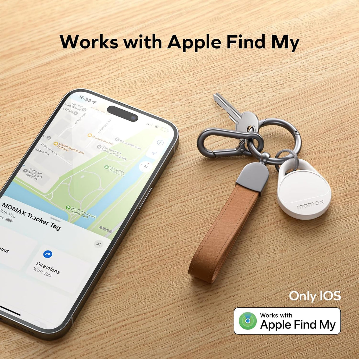 Pinpop Lite Bluetooth Tracker – Smart Item Finder with Apple Find My Support by momax | Tracker | Tradeo Shopping