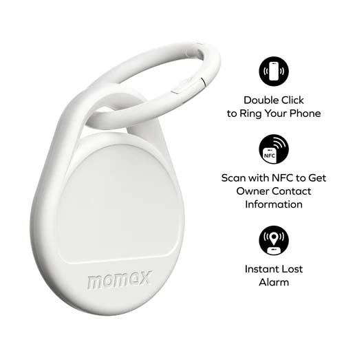 Pinpop Lite Bluetooth Tracker – Smart Item Finder with Apple Find My Support by momax | Tracker | Tradeo Shopping