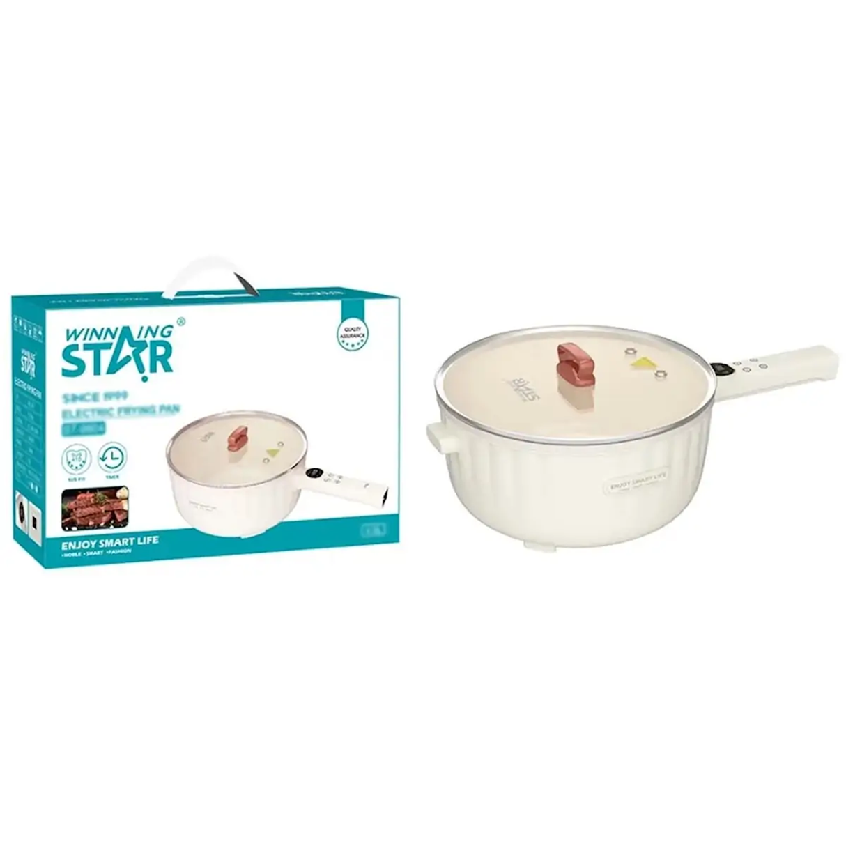 Multi-Functional Electric Pot, 4L, 1400W, Stainless Steel by WINNING STAR