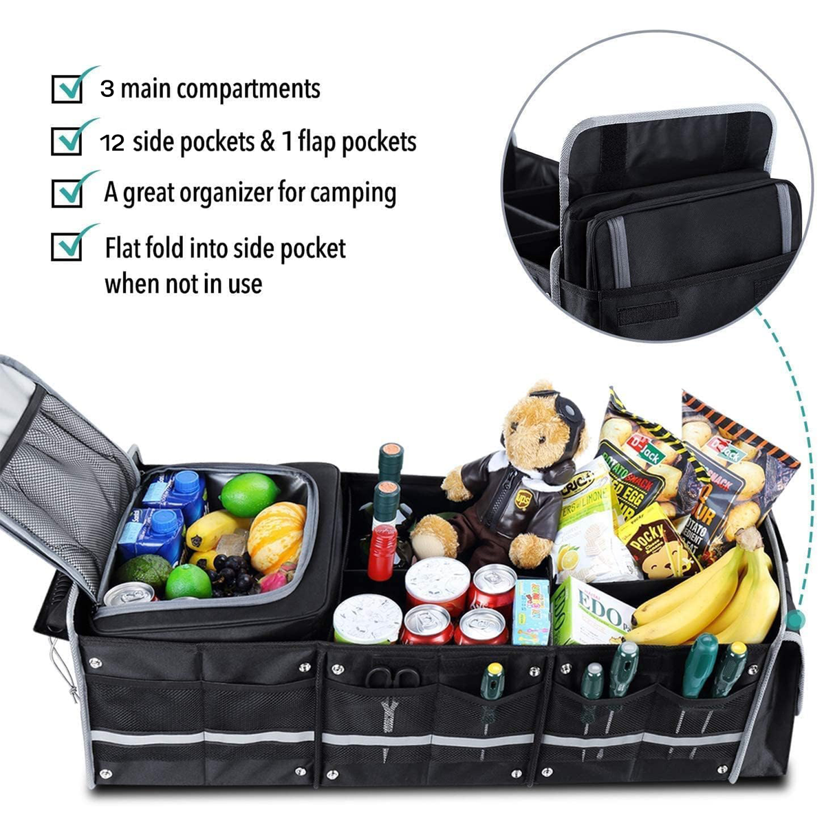Multi-Functional car Trunk Organizer