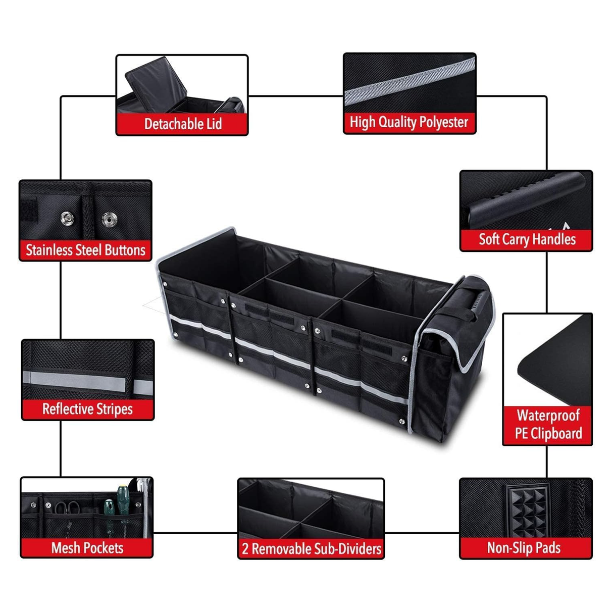 Multi-Functional car Trunk Organizer