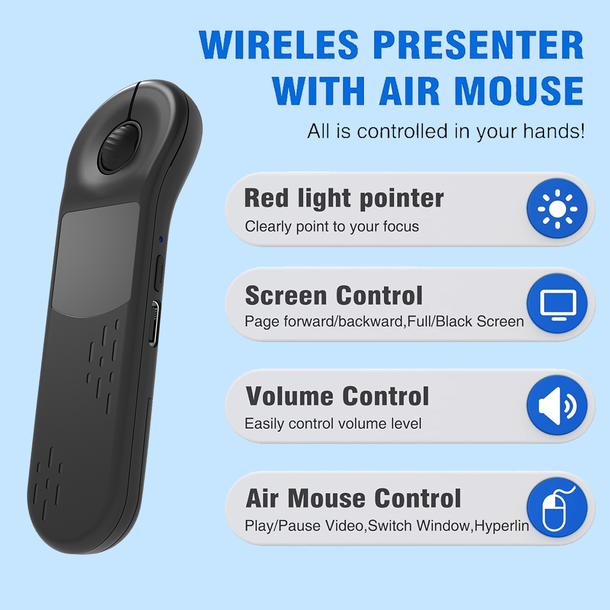 Xring D13 Pro Multi-Functional Air Laser Mouse | Laser Mouse | Tradeo Shopping