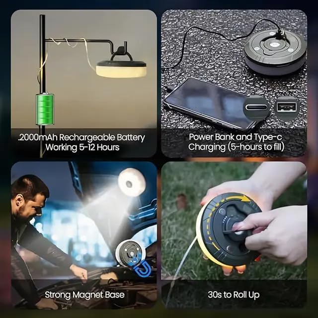 Multifunction Camping Lamp with String