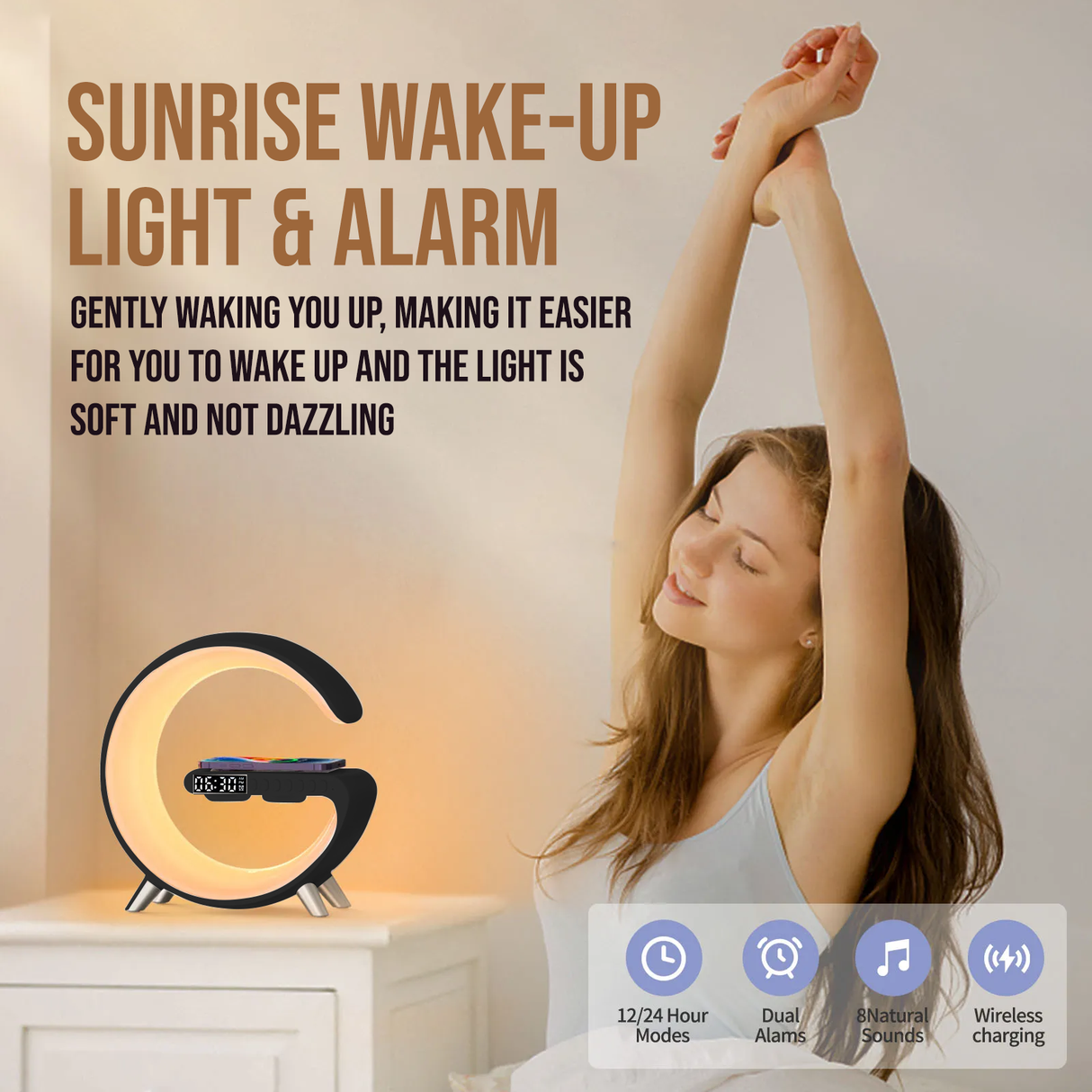 Multifunctional Smart Lamp App Control | Bedside Lamp | Tradeo Shopping