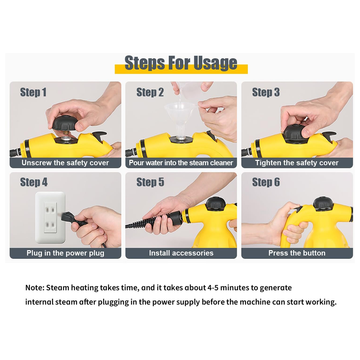 Multifunctional Handheld Steam Cleaner