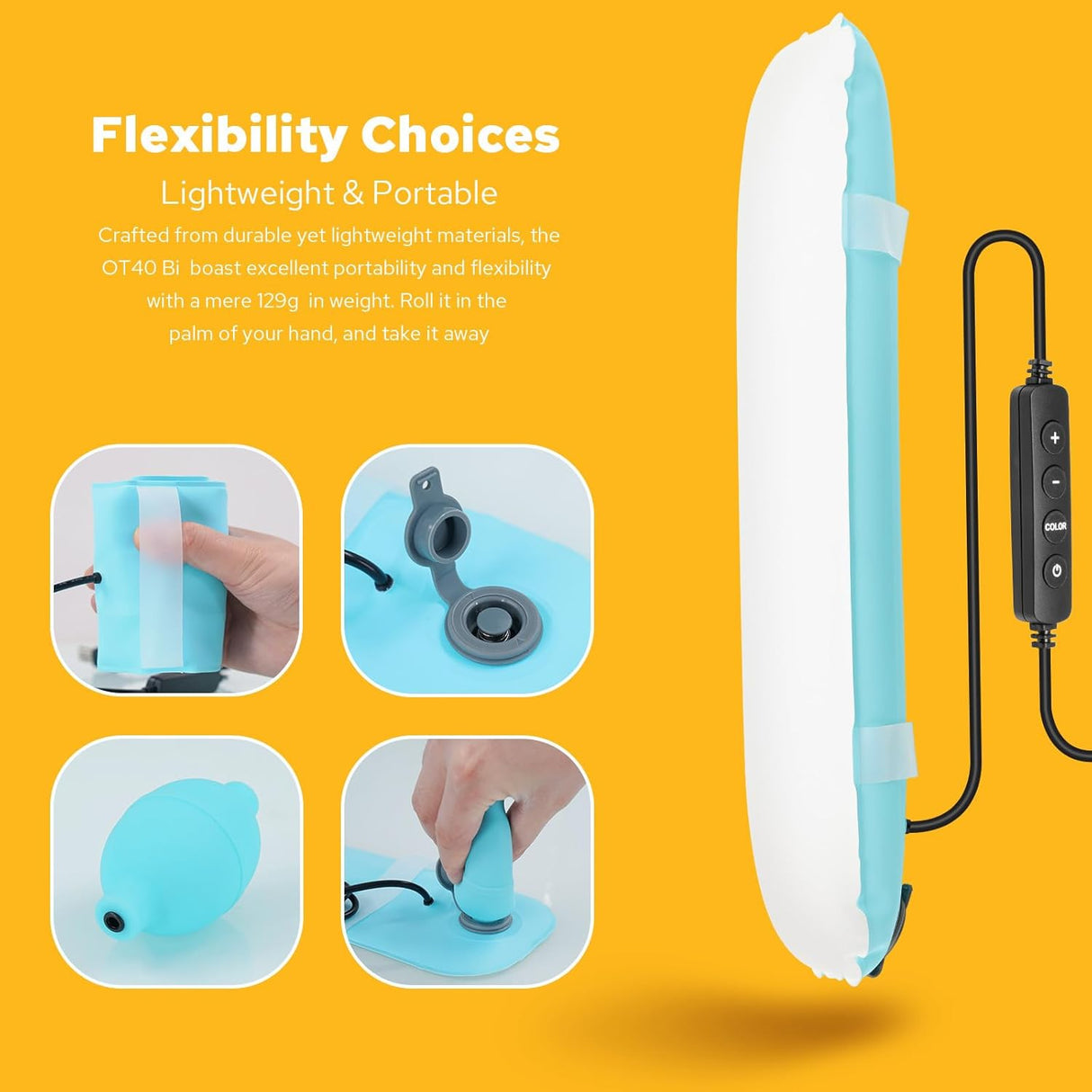 Multiuse Inflatable RGB Tube Light By ZENIKO | LED Video Light | Tradeo Shopping