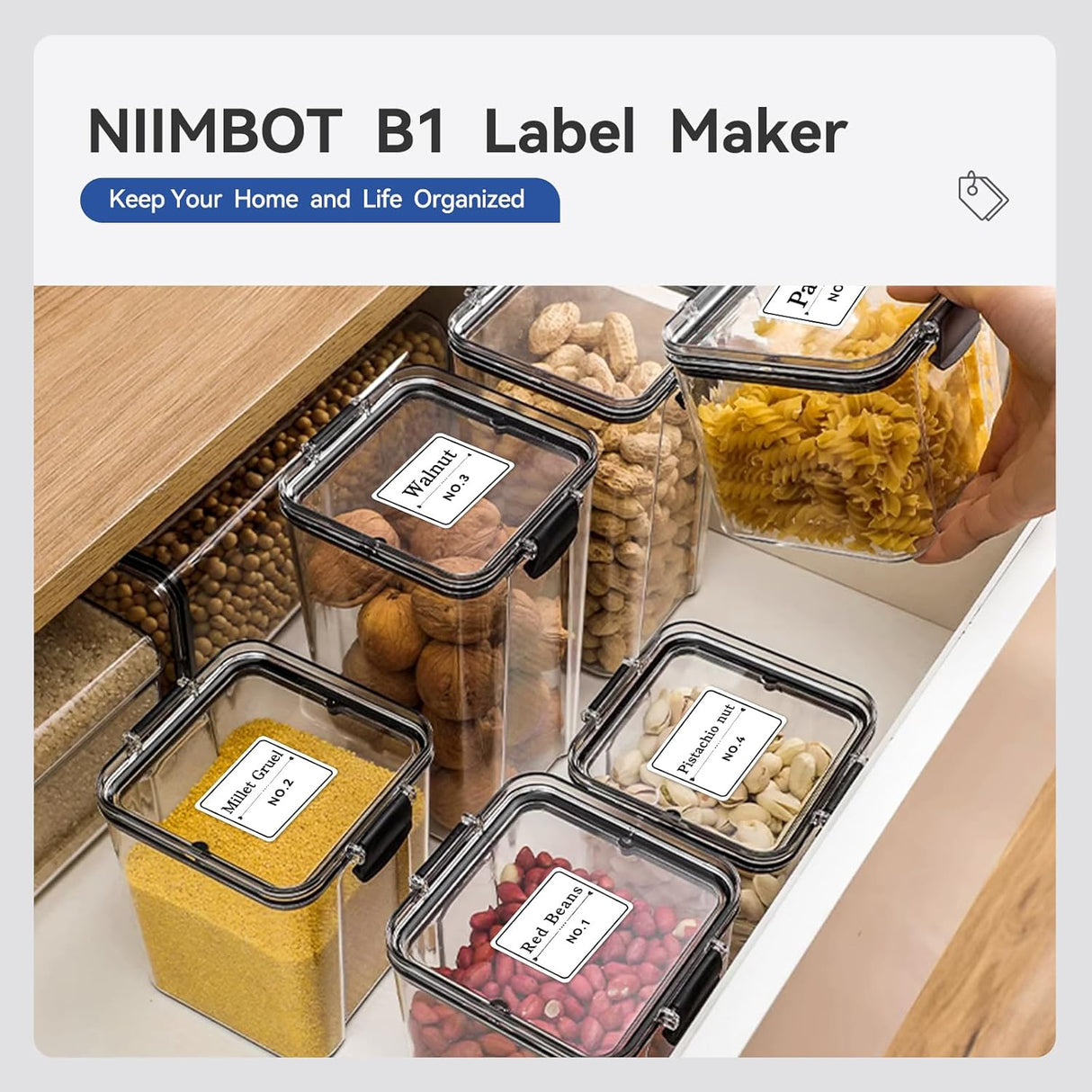 Niimbot B1 Portable Thermal Label Printer 2 inch | Label Printer | Tradeo Shopping