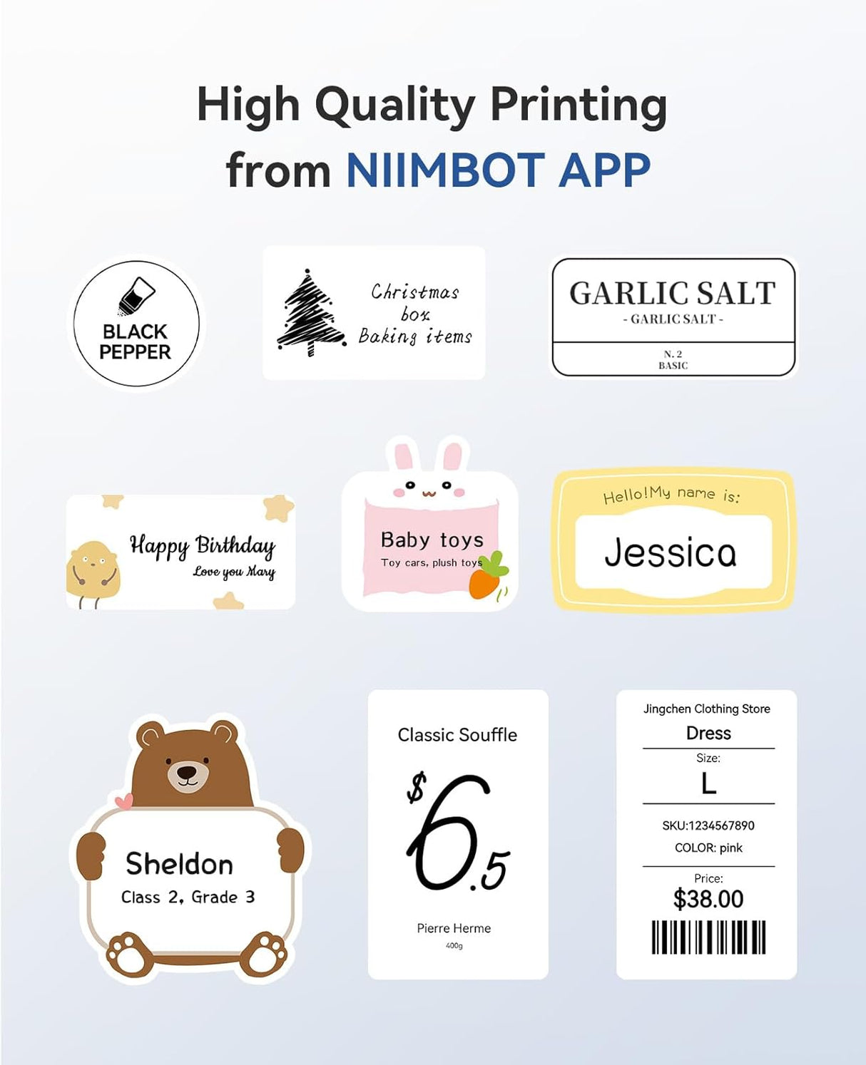 Niimbot B1 Portable Thermal Label Printer 2 inch | Label Printer | Tradeo Shopping