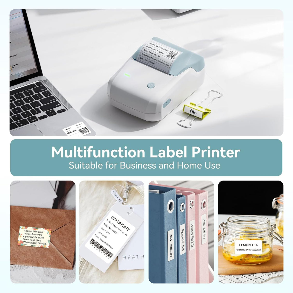 Niimbot B1 Portable Thermal Label Printer 2 inch | Label Printer | Tradeo Shopping
