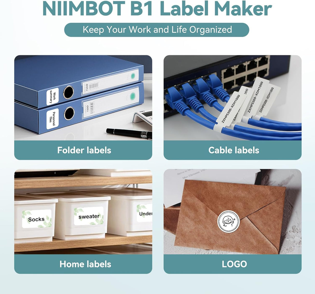 Niimbot B1 Portable Thermal Label Printer 2 inch | Label Printer | Tradeo Shopping