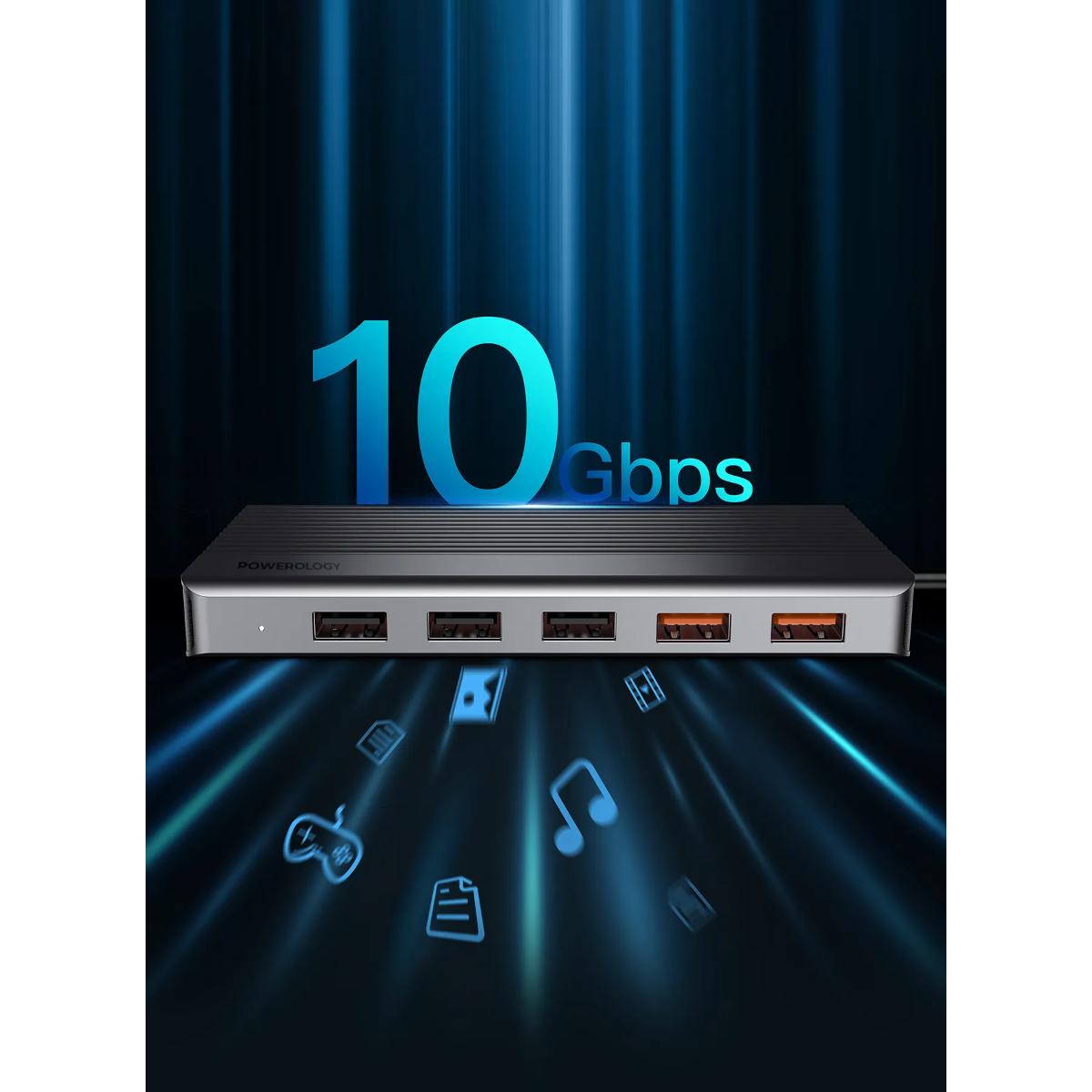 Powerology 12-in-1 USB-C Docking Station