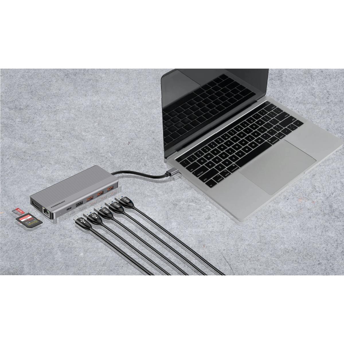 Powerology 12-in-1 USB-C Docking Station