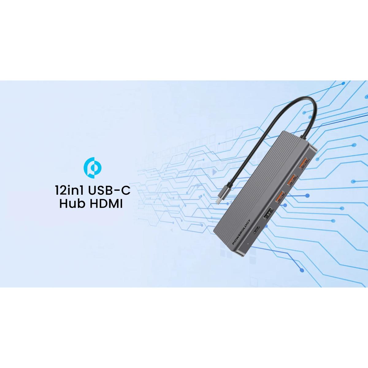 Powerology 13-in-1 USB-C Multiport Docking Station