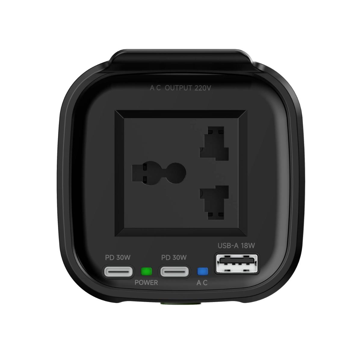 Powerology 150W Cup Holder Car Power Inverter