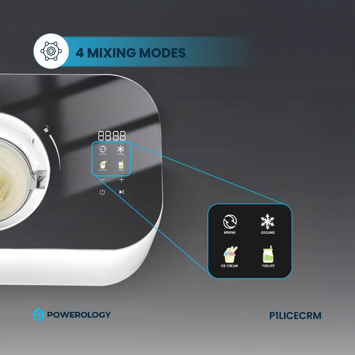 Powerology Ice Cream & Frozen Yogurt Machine