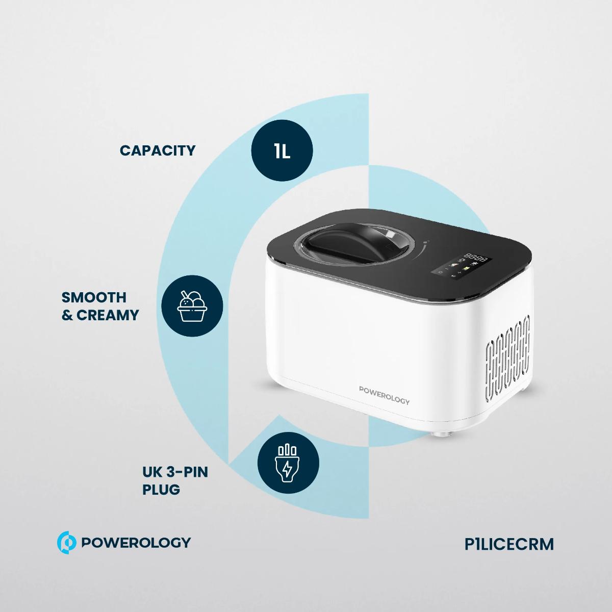 Powerology Ice Cream & Frozen Yogurt Machine