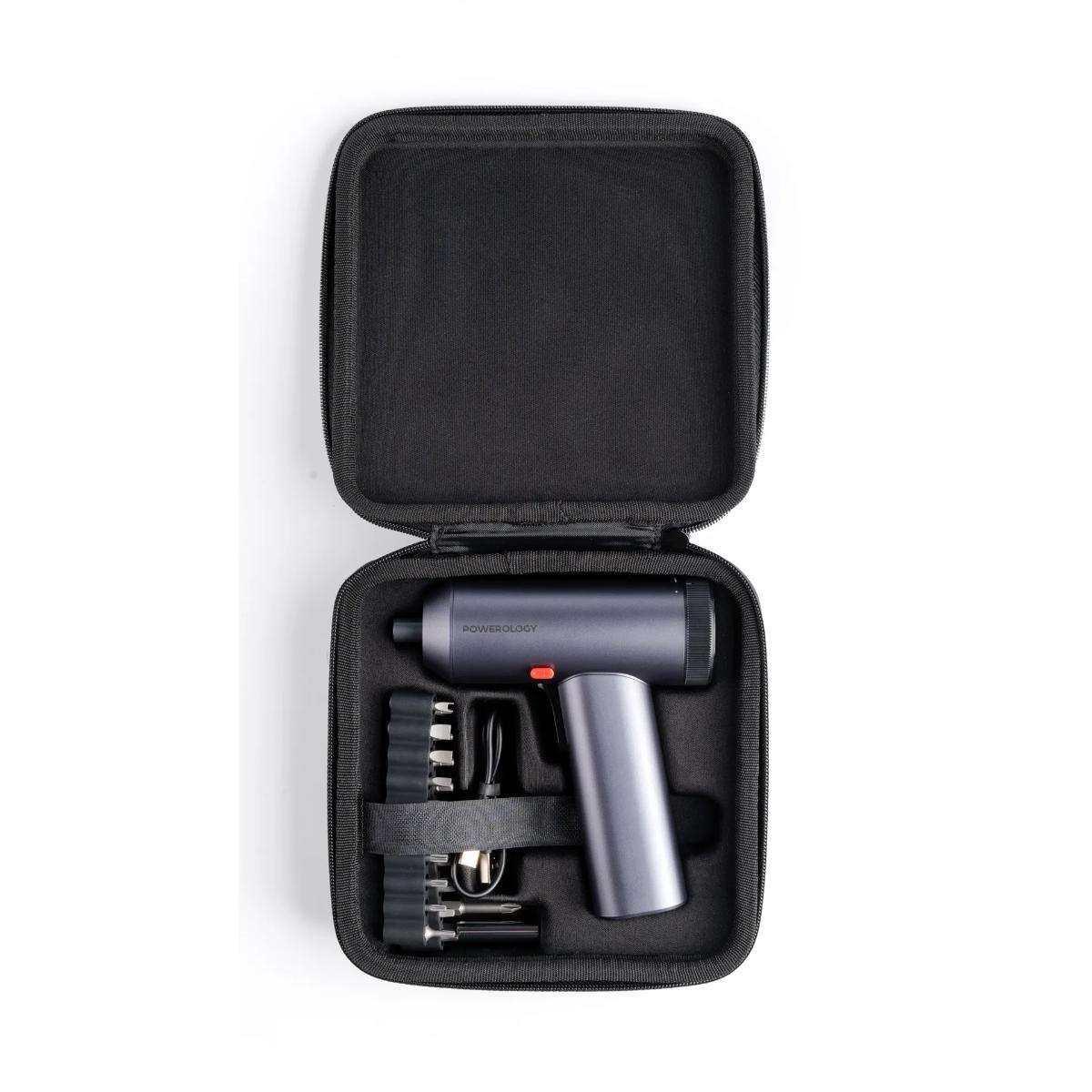 Powerology 30-Piece Rechargeable Electric Screwdriver Kit