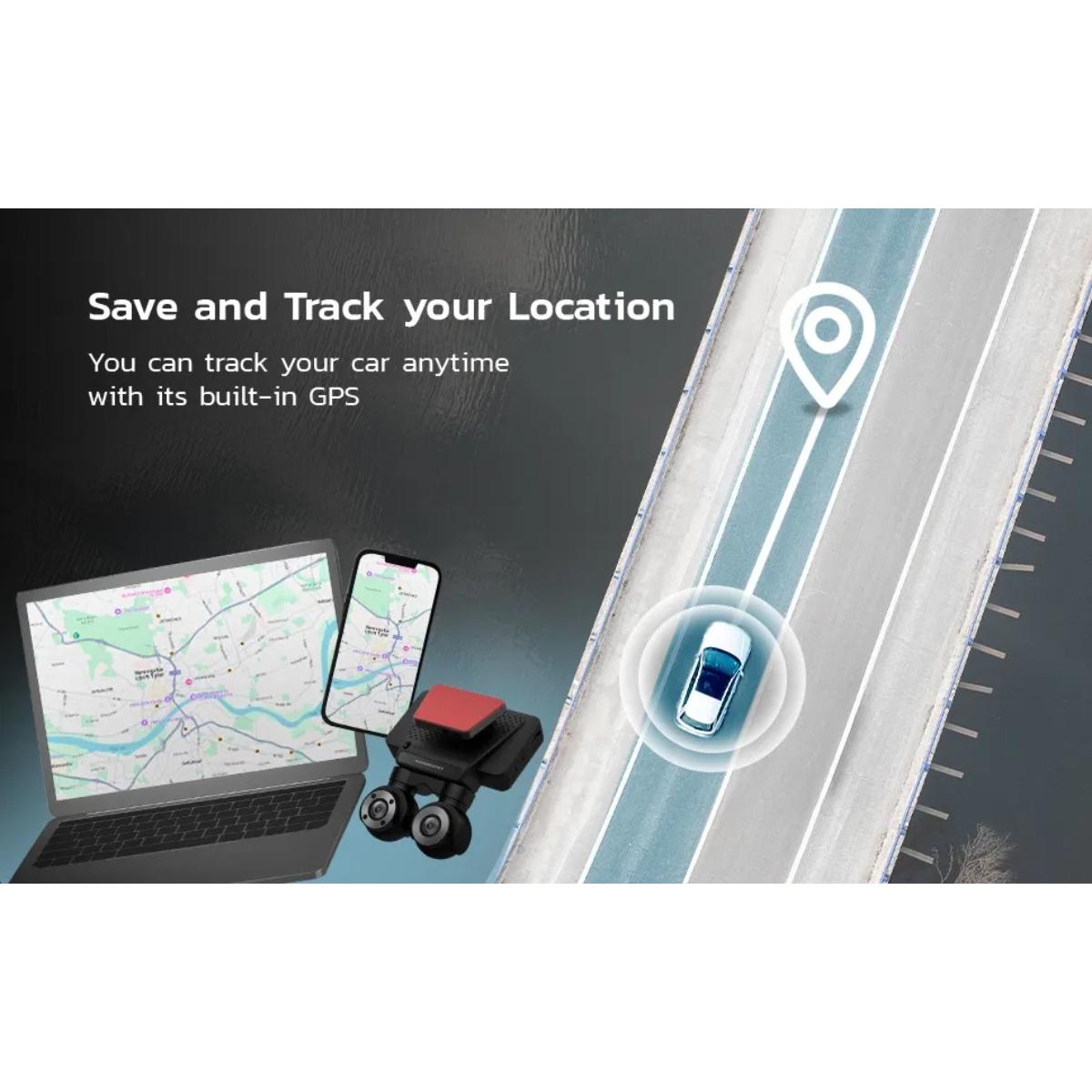 Powerology Dual Lens Dash Camera
