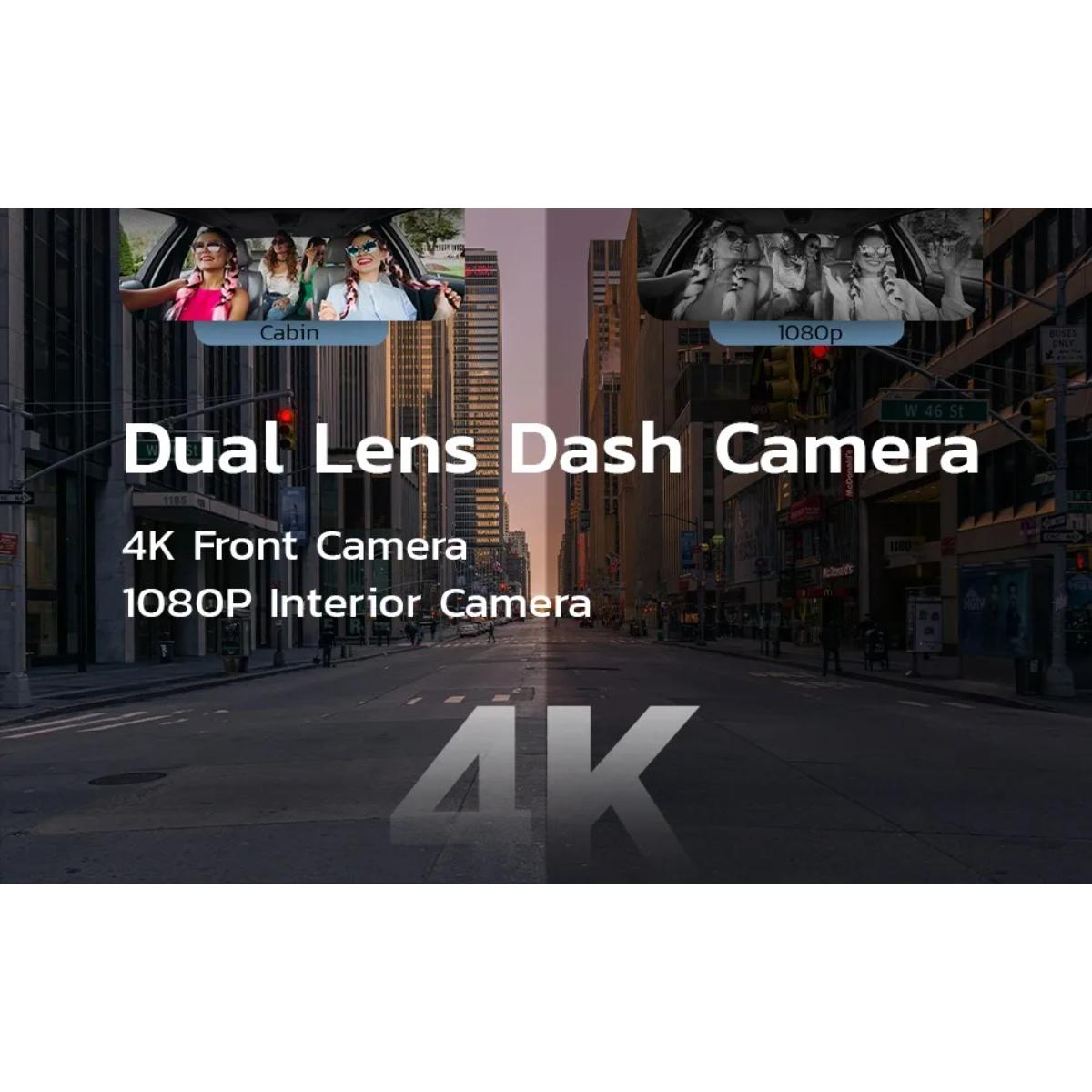 Powerology Dual Lens Dash Camera