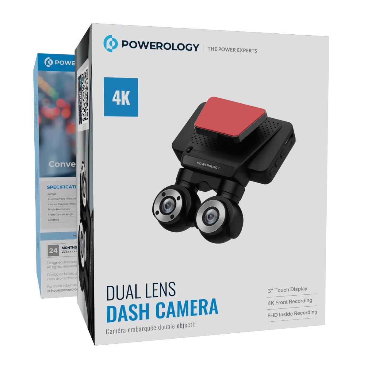 Powerology Dual Lens Dash Camera