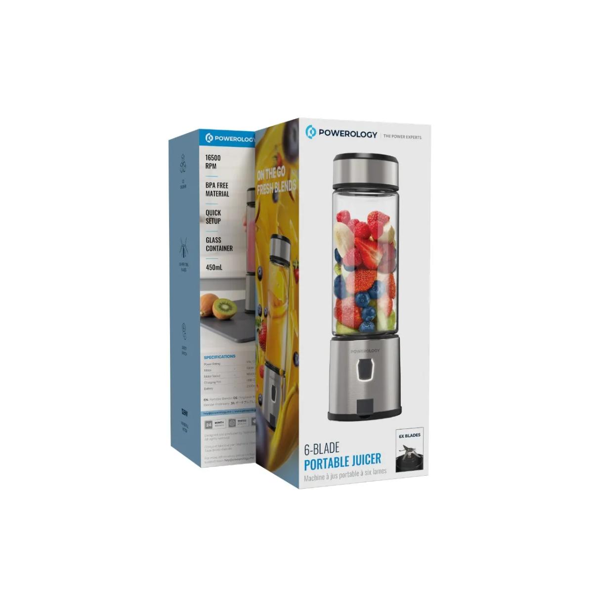 Powerology 6-Blade Portable Juicer