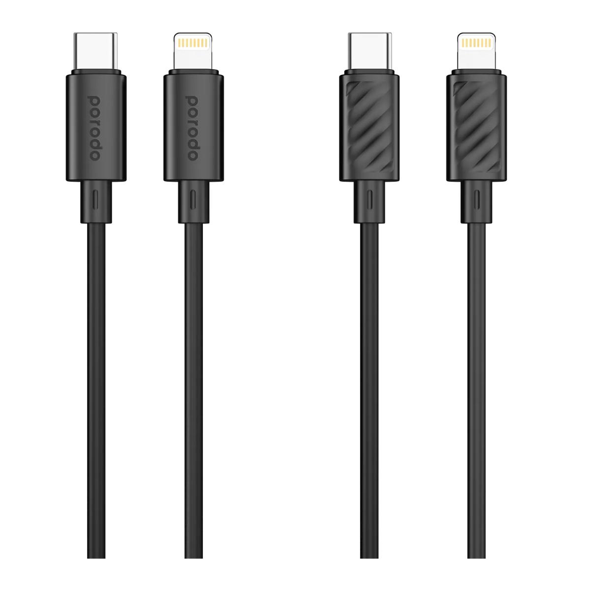 Porodo Blue 27W USB-C to Lightning Cable – 1.2m