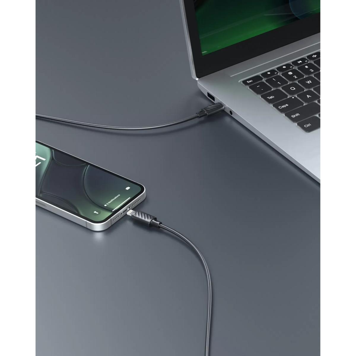 Porodo Blue 27W USB-C to Lightning Cable – 1.2m