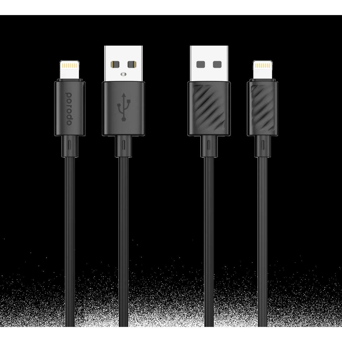 Porodo Blue 3A Fast Charging USB-A to Lightning
