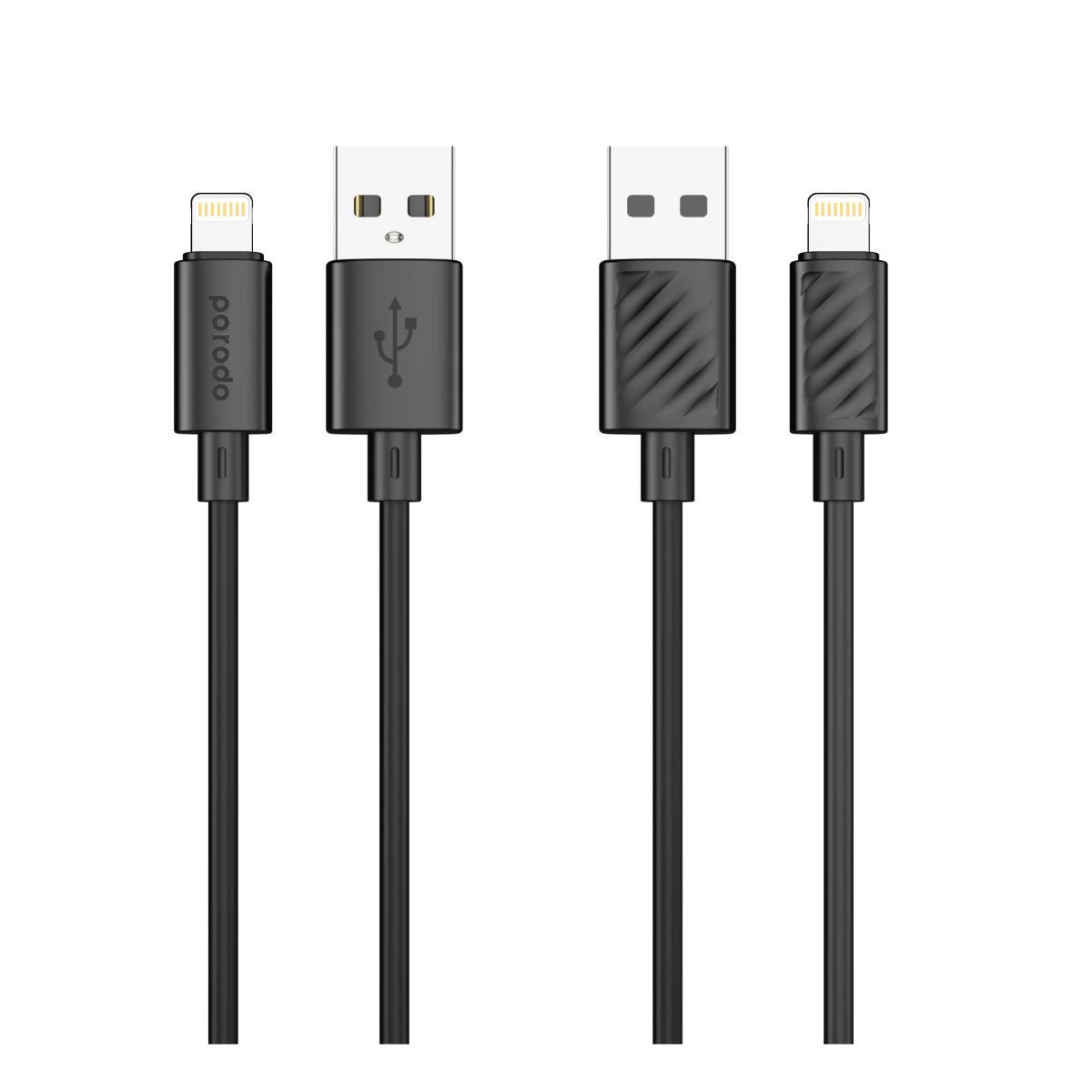 Porodo Blue 3A Fast Charging USB-A to Lightning