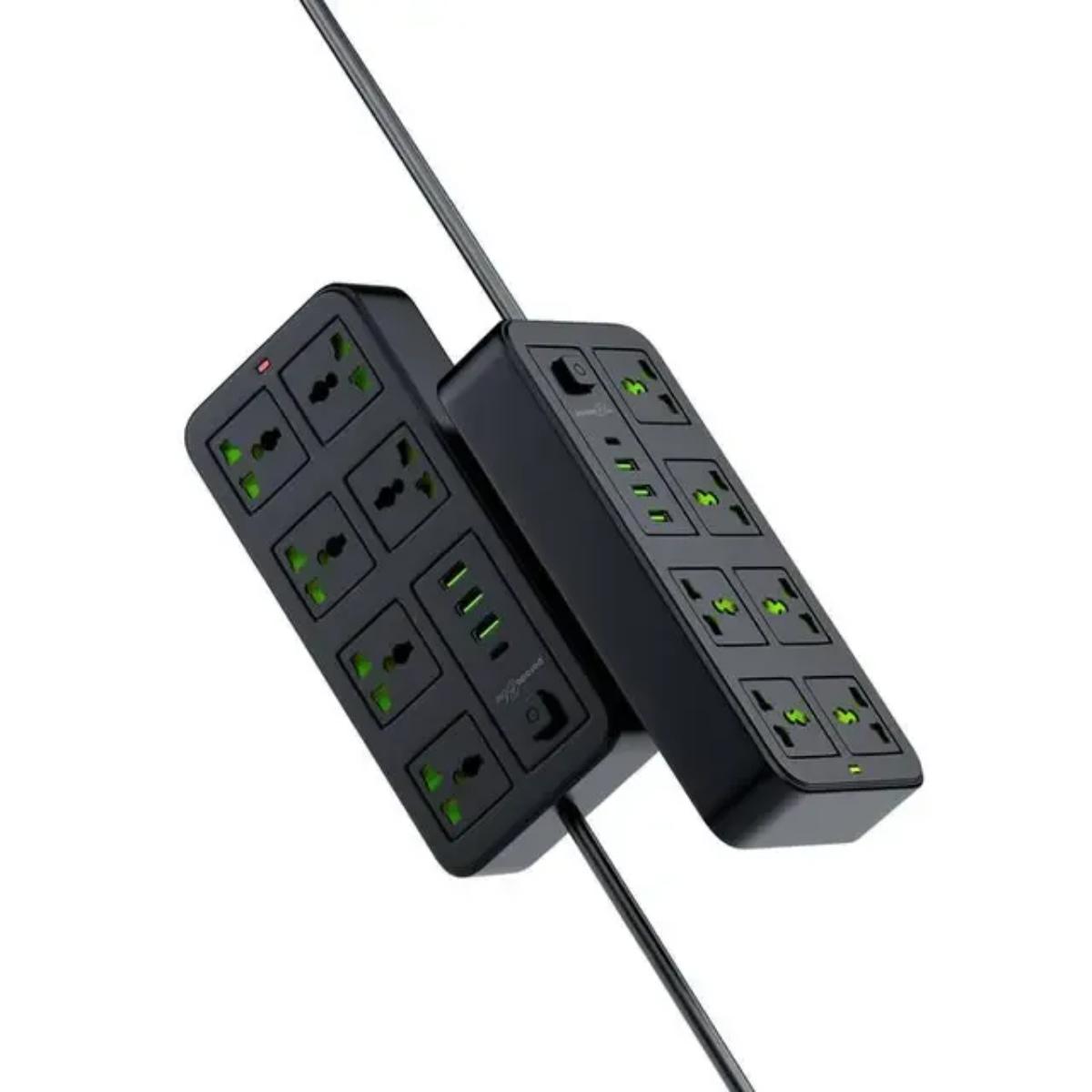 Porodo Blue 6 Universal Sockets Power Strip