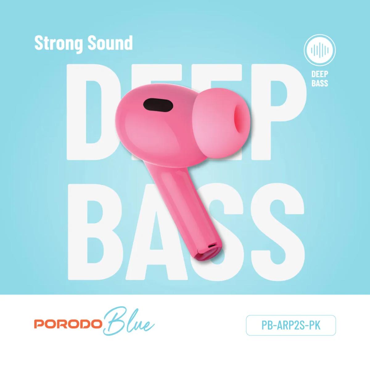 Porodo Blue Airpods Pro2 Touch Display
