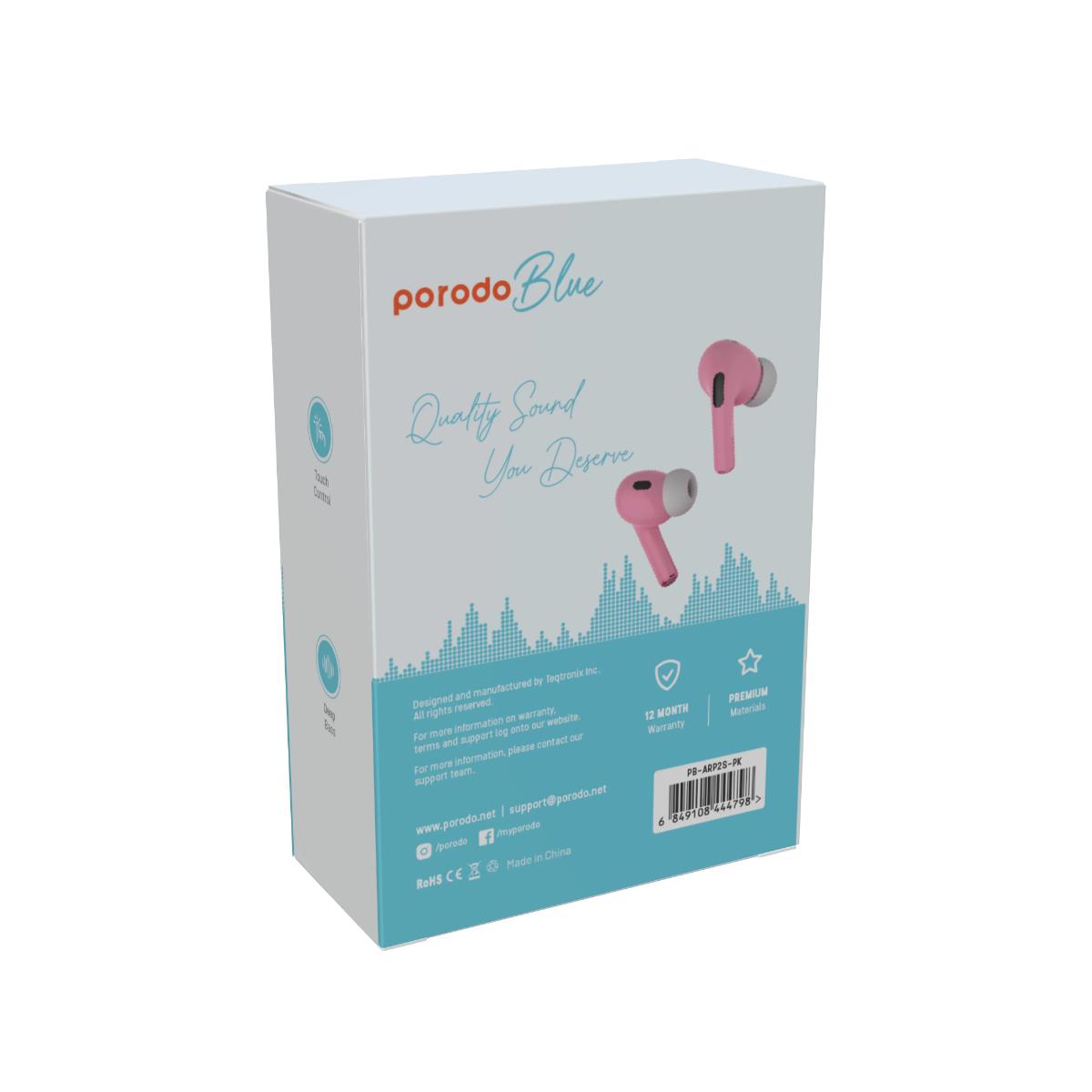 Porodo Blue Airpods Pro2 Touch Display