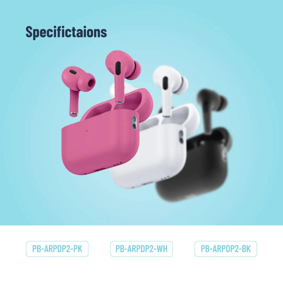 Porodo Blue Earbuds Pro 2 With Swipe Volume