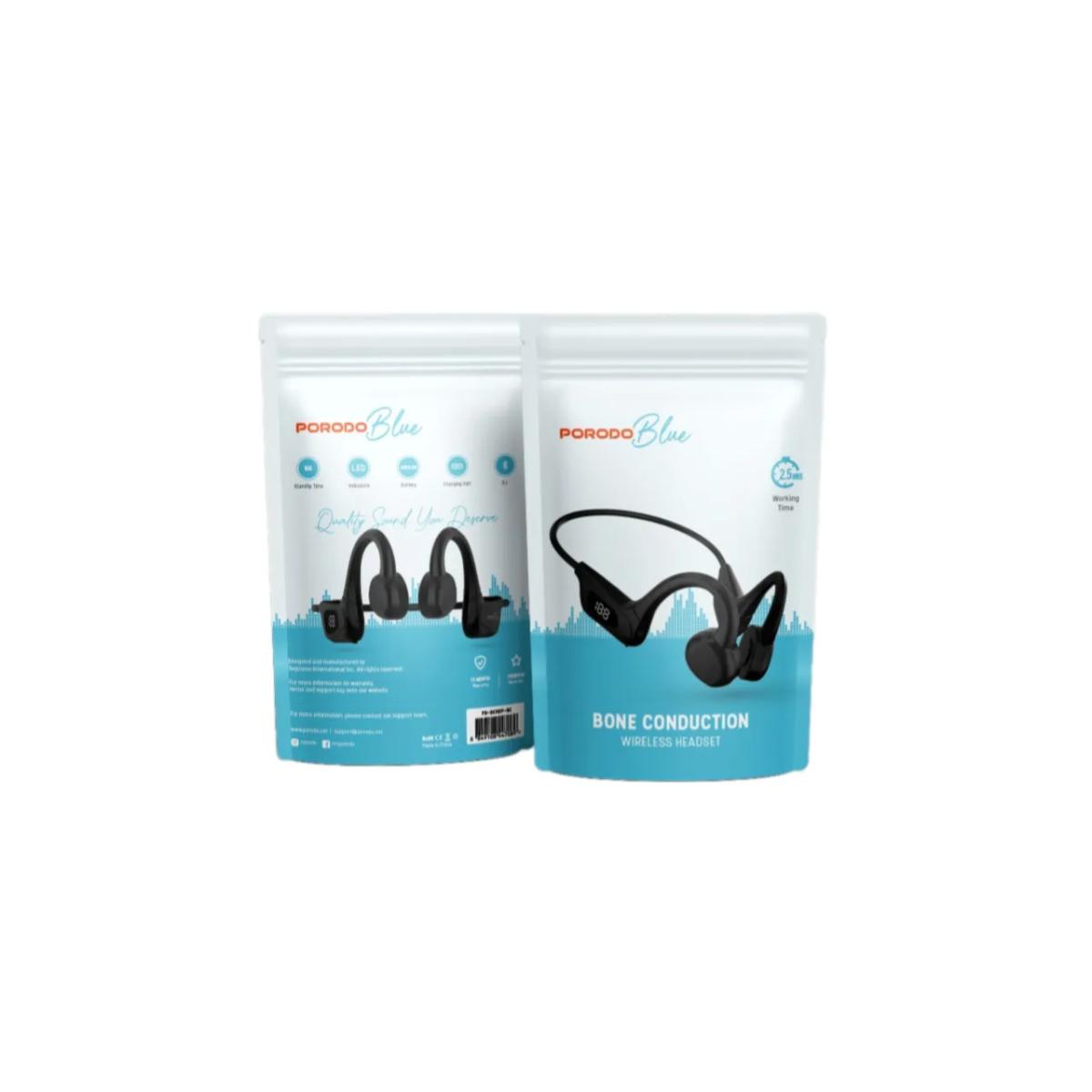 Porodo Blue Bone Conduction Wireless Headset