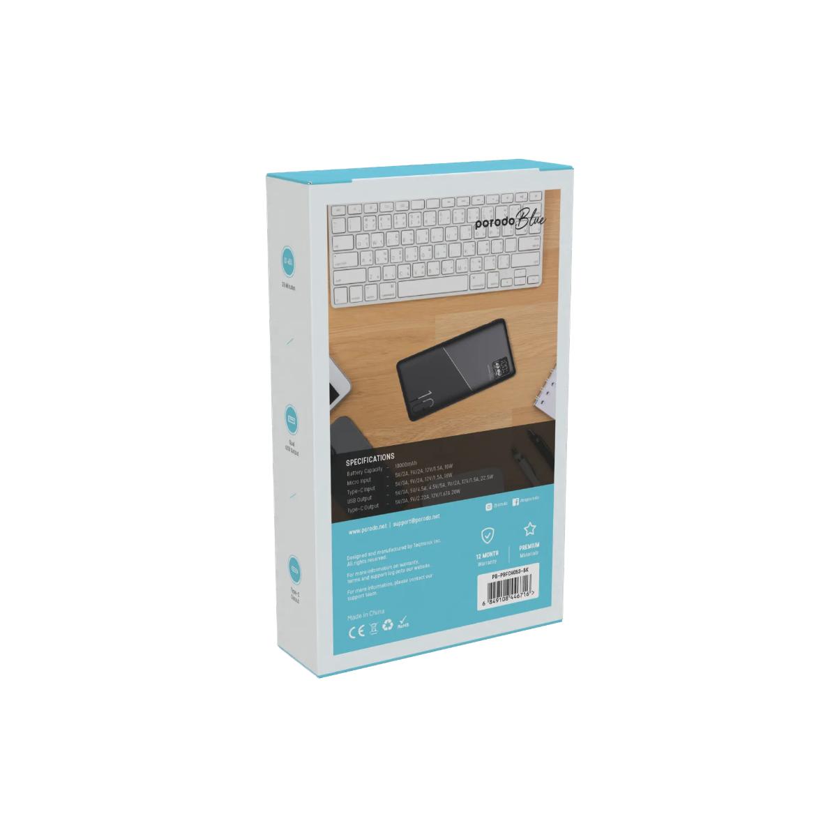 Porodo Blue  Fast Charging Power Bank