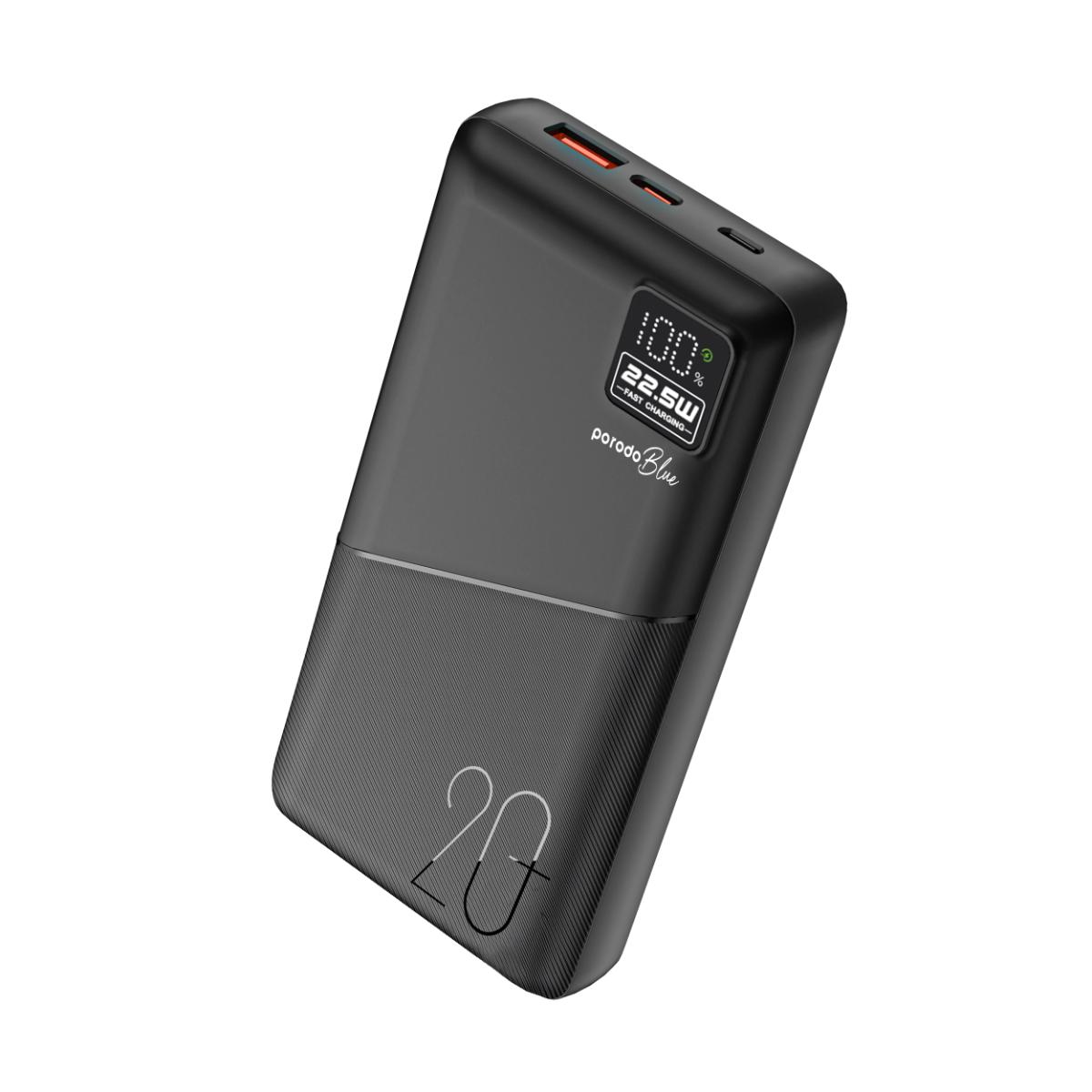 Porodo Blue 20000mAh Fast Charging Portable Charger