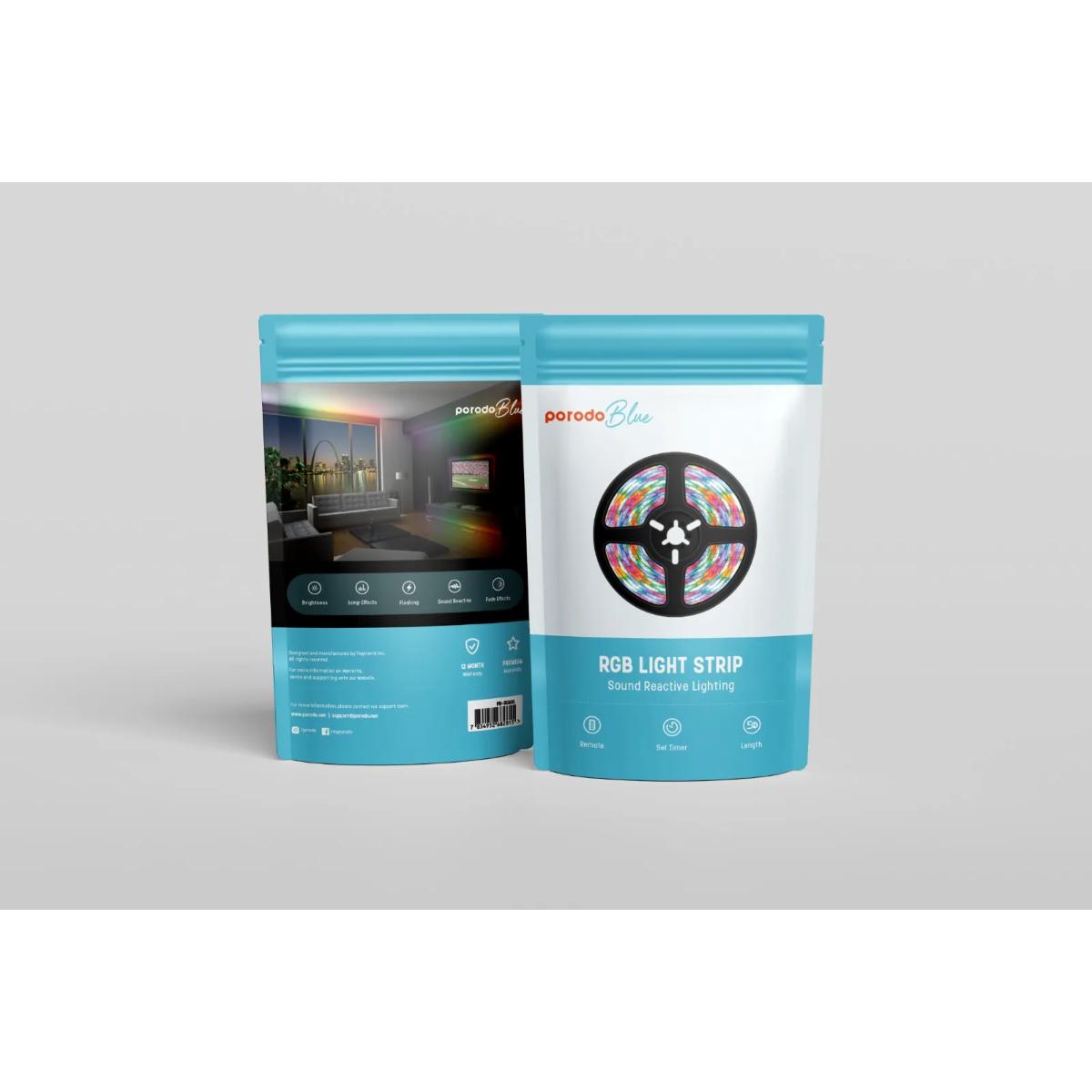 Porodo Blue 5M Smart RGB LED Strip Light