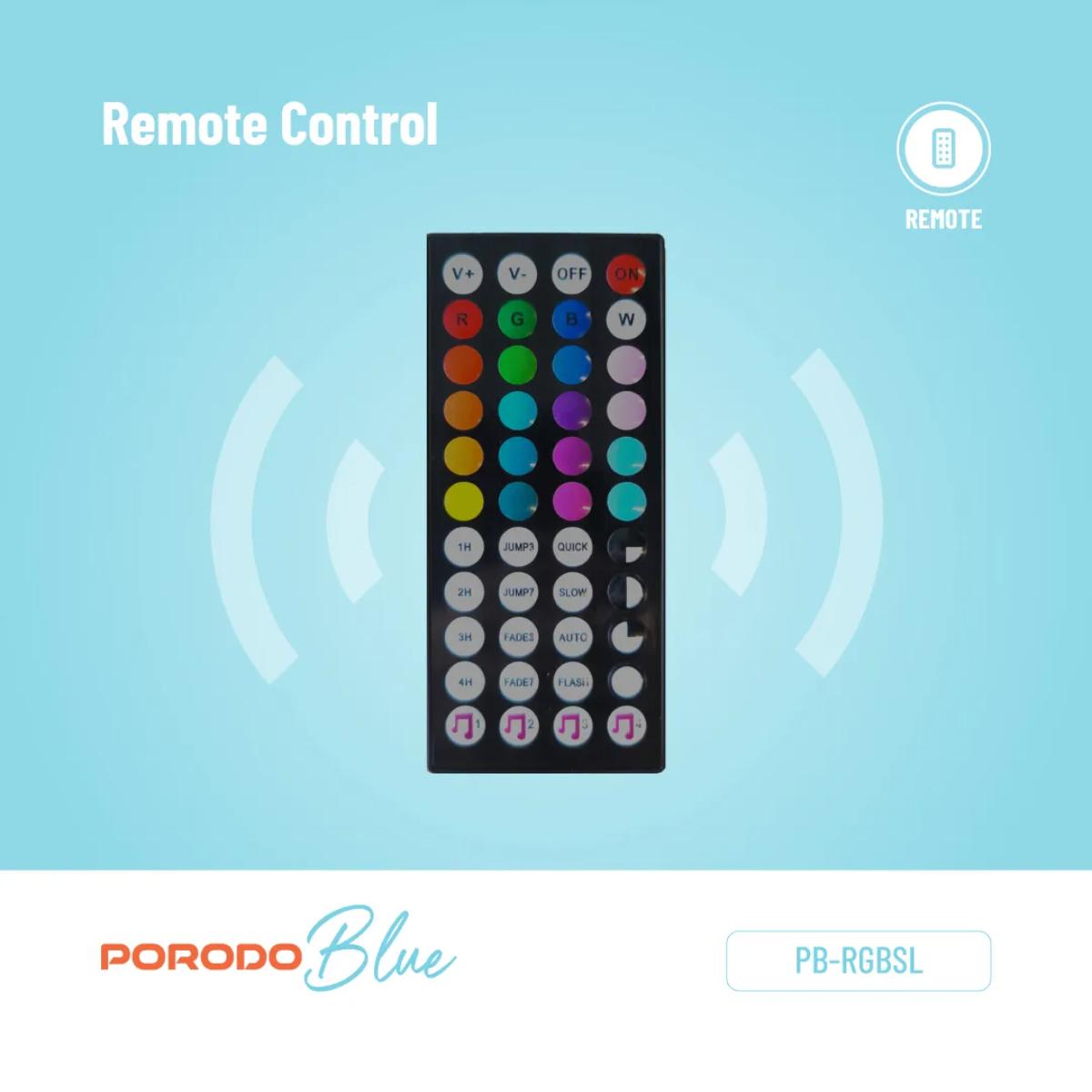 Porodo Blue 5M Smart RGB LED Strip Light