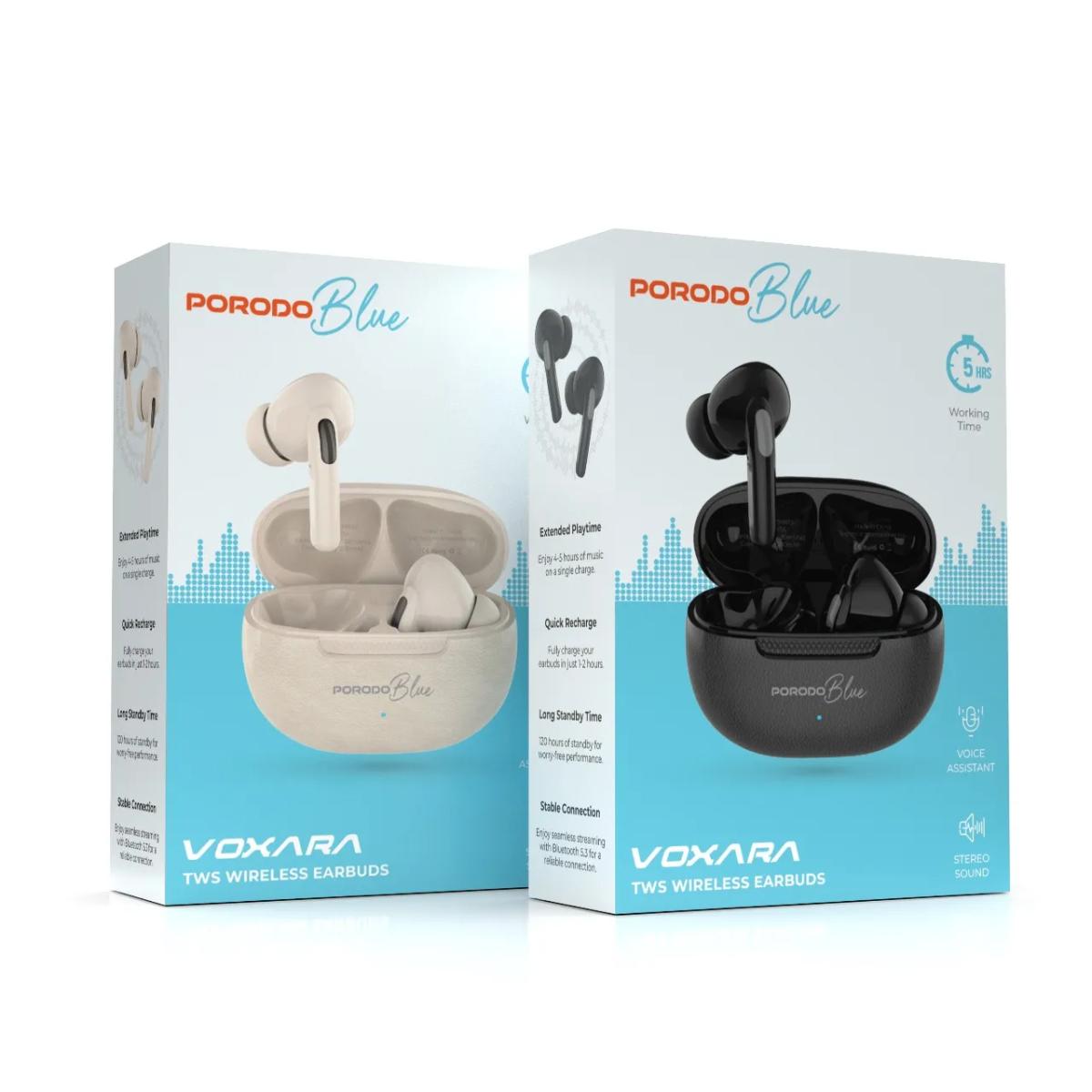 Porodo Blue Voxara TWS Wireless Earbuds