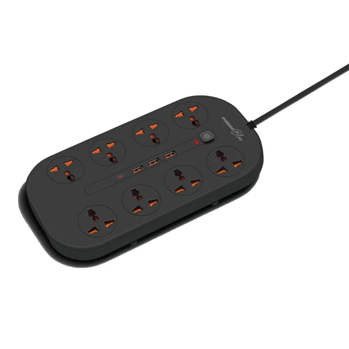Porodo Blue 8 AC Power Strip