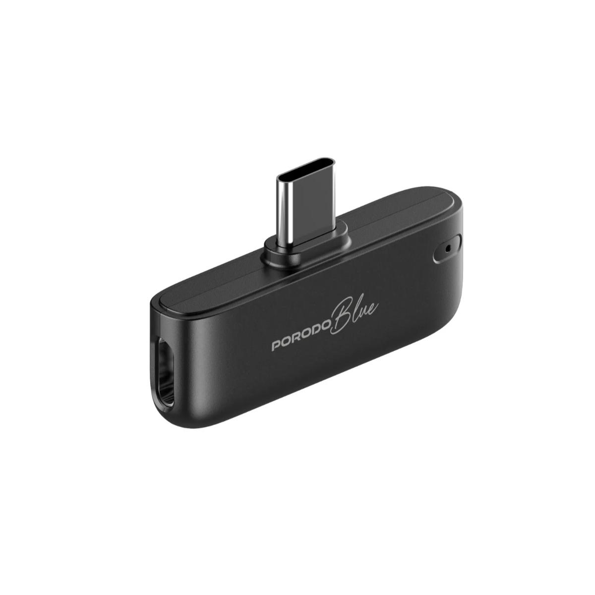 Porodo Blue ClipMic Pro Wireless Microphone
