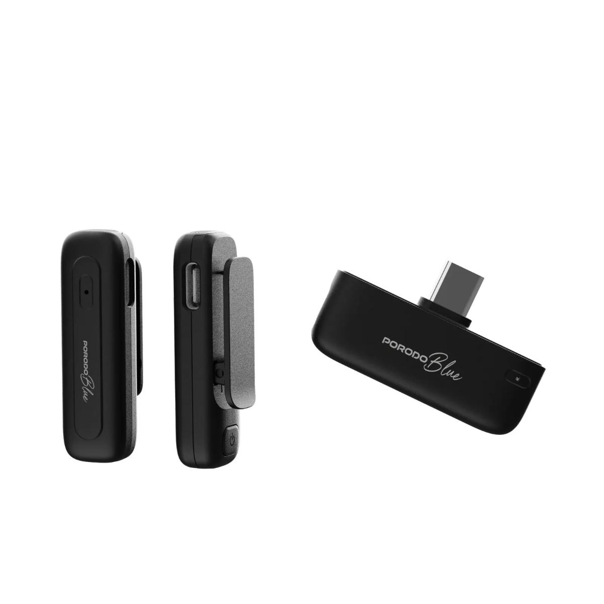 Porodo Blue Professional Dual Wireless Microphone