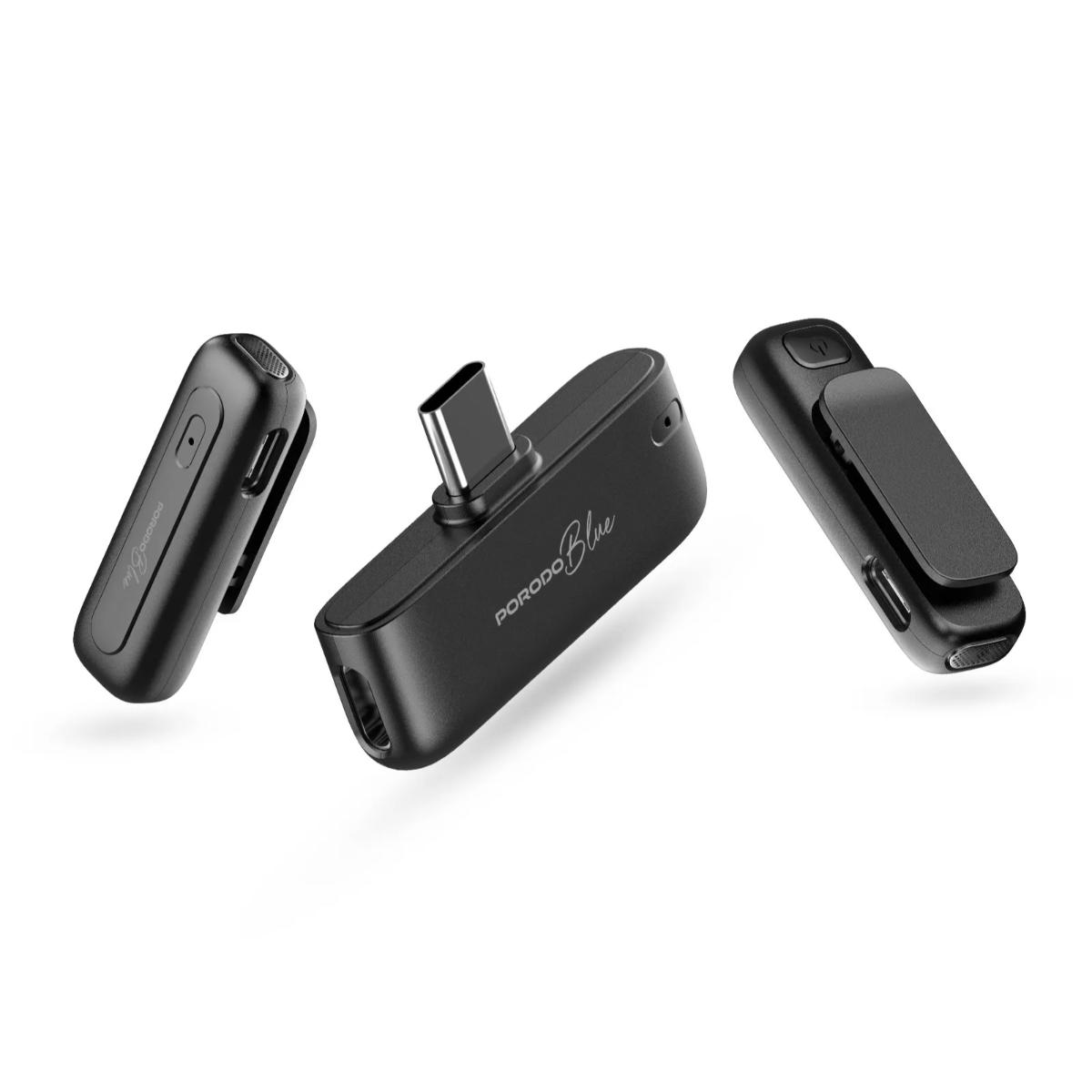 Porodo Blue Professional Dual Wireless Microphone