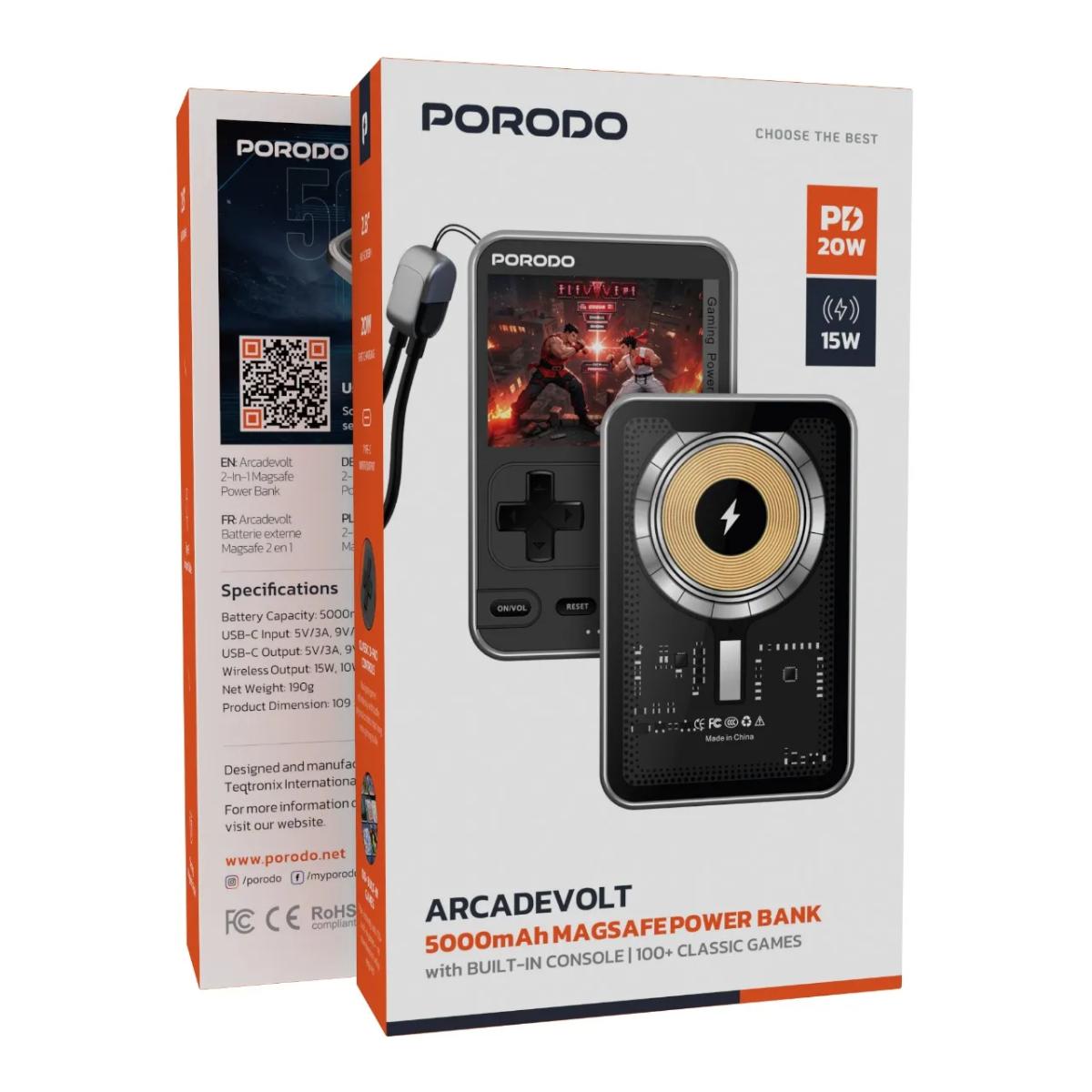 Porodo Arcadevolt 5000mAh MagSafe Power Bank