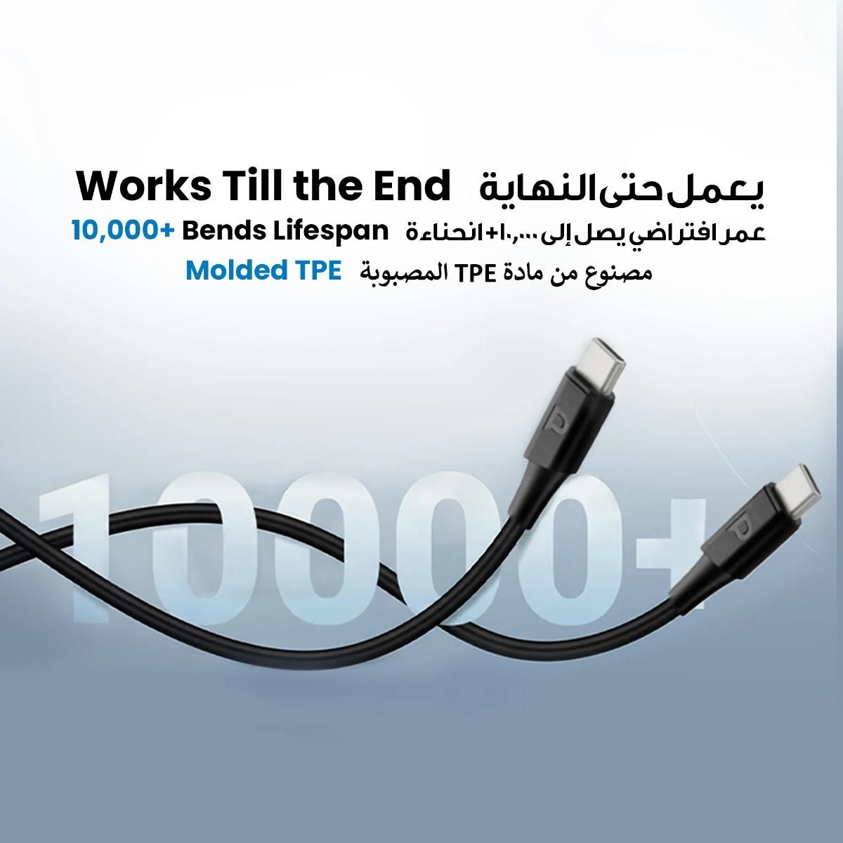 Powerology USB-C to USB-C PD 100W 2M Cable