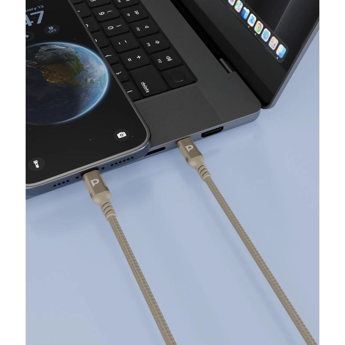 Powerology 30W USB-C to Lightning Braided Cable