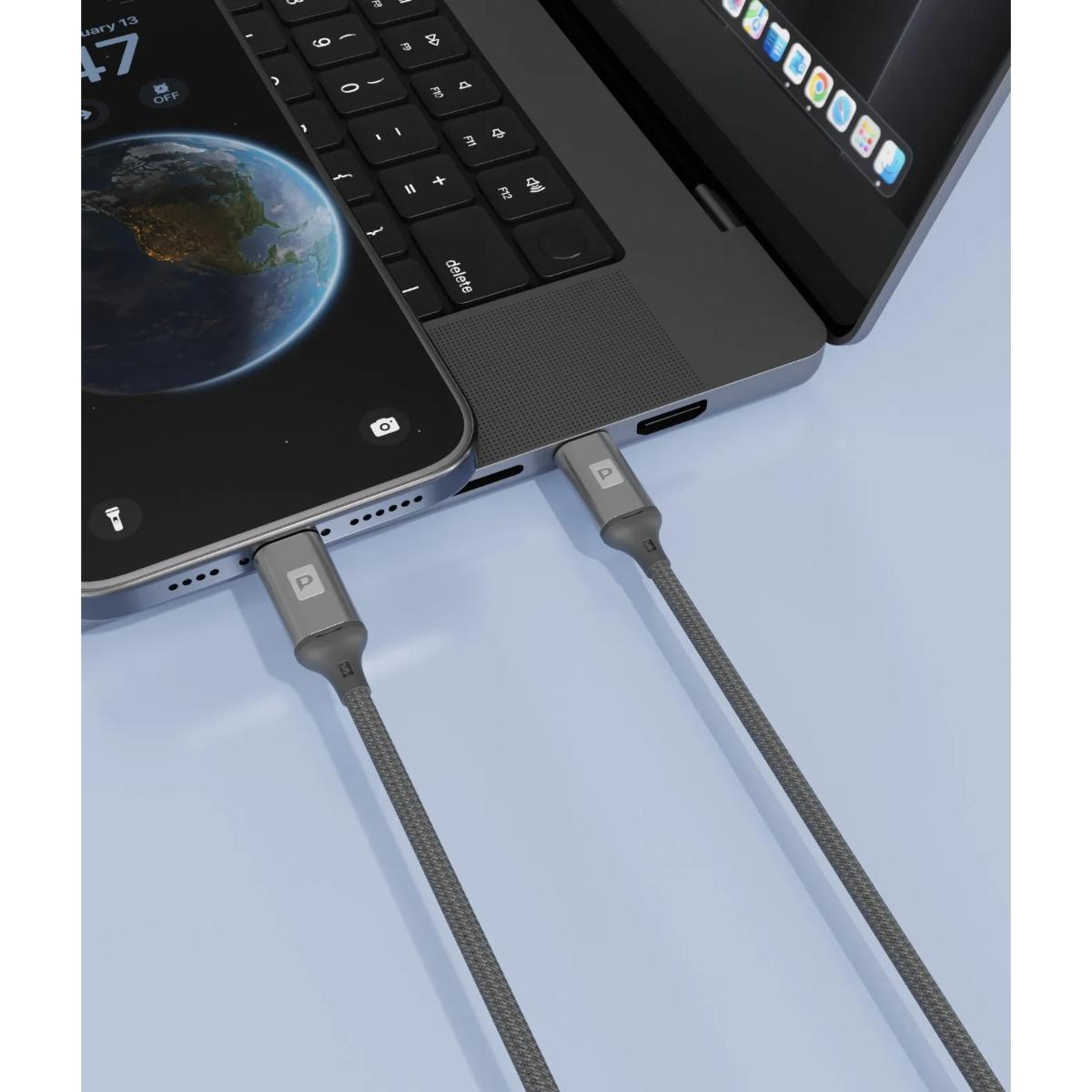 Powerology 30W USB-C to Lightning Braided Cable